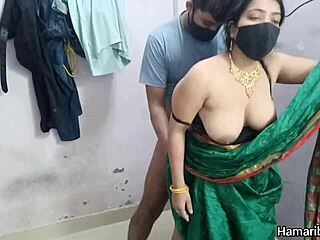 oh man desi aunty's hot pussy gets fucked hard by big cock in silk homemade indian style 😍🔥
