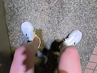 Ting Xuan pees outdoors compilation!