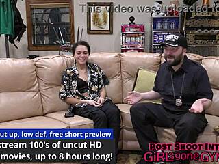 my neighbor mara luv spreads shaved pussy for first intense gyno exam