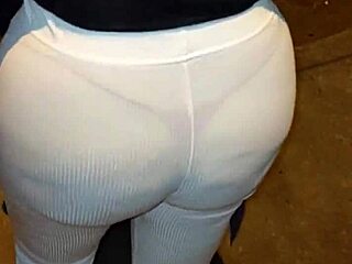 Curvy Milf Flashes Red Thong on Street Before Rough Outdoor Pounding