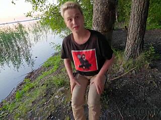 whoa russian cougar malusha spots huge cock guy in park and bangs him quick 🍆💦 she can't resist that monster!