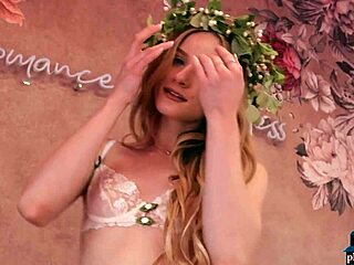 petite blonde playboy model roxy shaw bares small tits and ass seductively