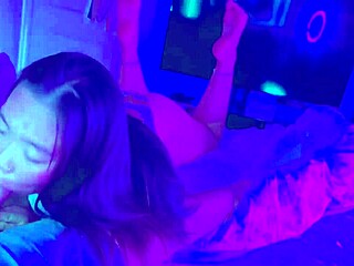 asian big booty babe gags on monster cock pov cowgirl doggy till mouthful cumshot!