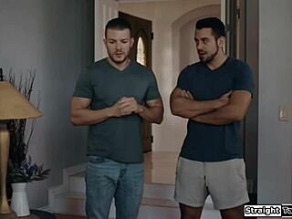 Stepmom tempts stepson and best friend into taboo threesome anal double penetration play