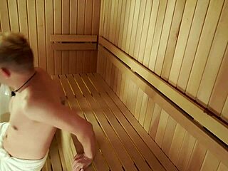 Step Son Spots Step Mom Stripping Leads To Steamy Sauna Fuck Fest