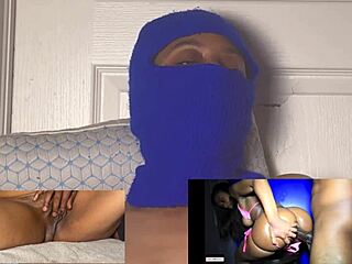 ebony babe squirts wildly in eye-rolling orgasm closeup