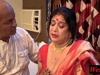 Guru Ji's dirty treatment has this curvy Indian housewife begging in nylons