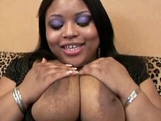 interviewing busty ebony bbw mika lee turns into wild cowgirl riding cum in mouth finish