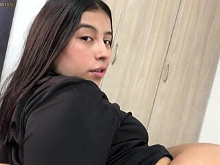 sharing a room with my busty colombian madrastra emily fox turns into wild domination and tit play